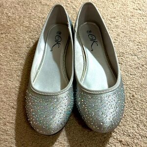 Silver Sparkly Women’s Flats